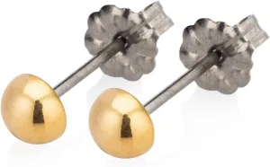| Hypoallergenic Earrings | Mini Layla Stud Earrings | Gold | Titanium Stud Earrings for Women | Gold Earrings Studs, Sensitive Ears, Trendy Womens Earring Set