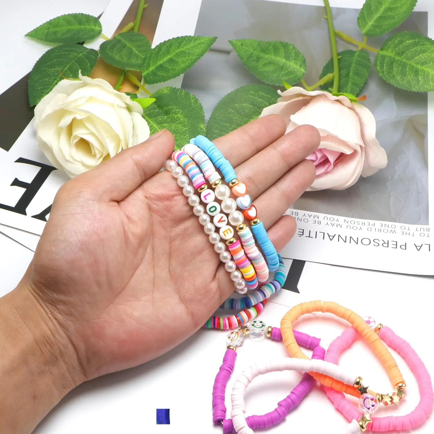 10pcs Friendship Bracelets for Teen Girls & Women: Beaded, Preppy, Beach Styles - Ideal Gifts