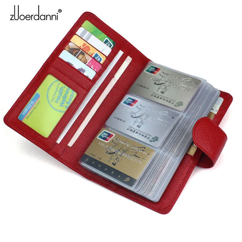 114 Slots Genuine Leather Credit Card Holder Business Card Case High Quality Bank/Id Card Holder Lux