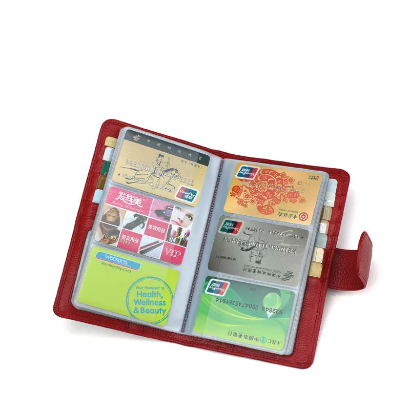 114 Slots Genuine Leather Credit Card Holder Business Card Case High Quality Bank/Id Card Holder Lux