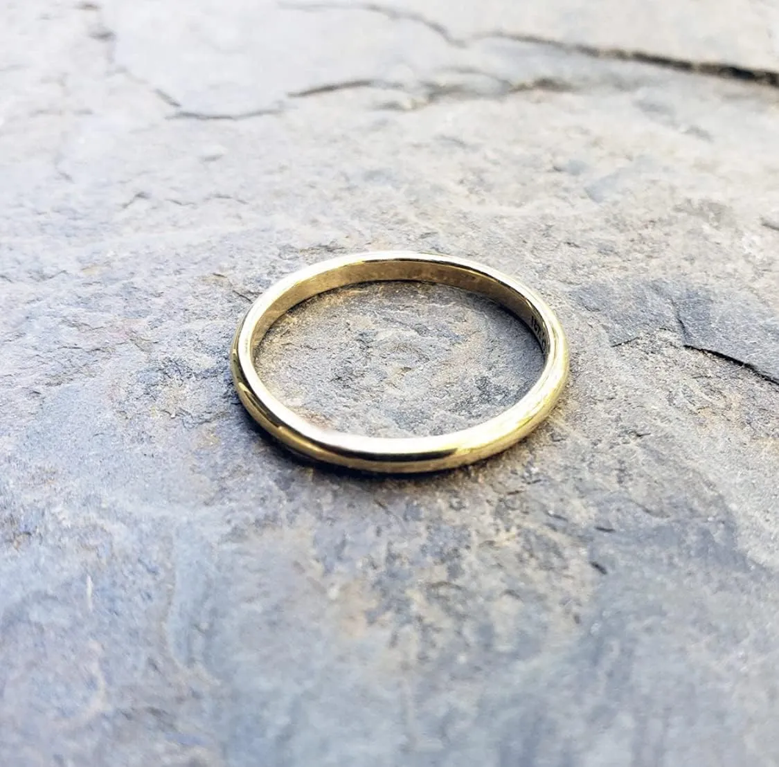 14K Thumb Rings for Women,Gold Plated Stackable Rings 2mm /3mm/4mm/6mm Tungsten Thin Gold Band Simple Couple Wedding Rings Set for Him and Her