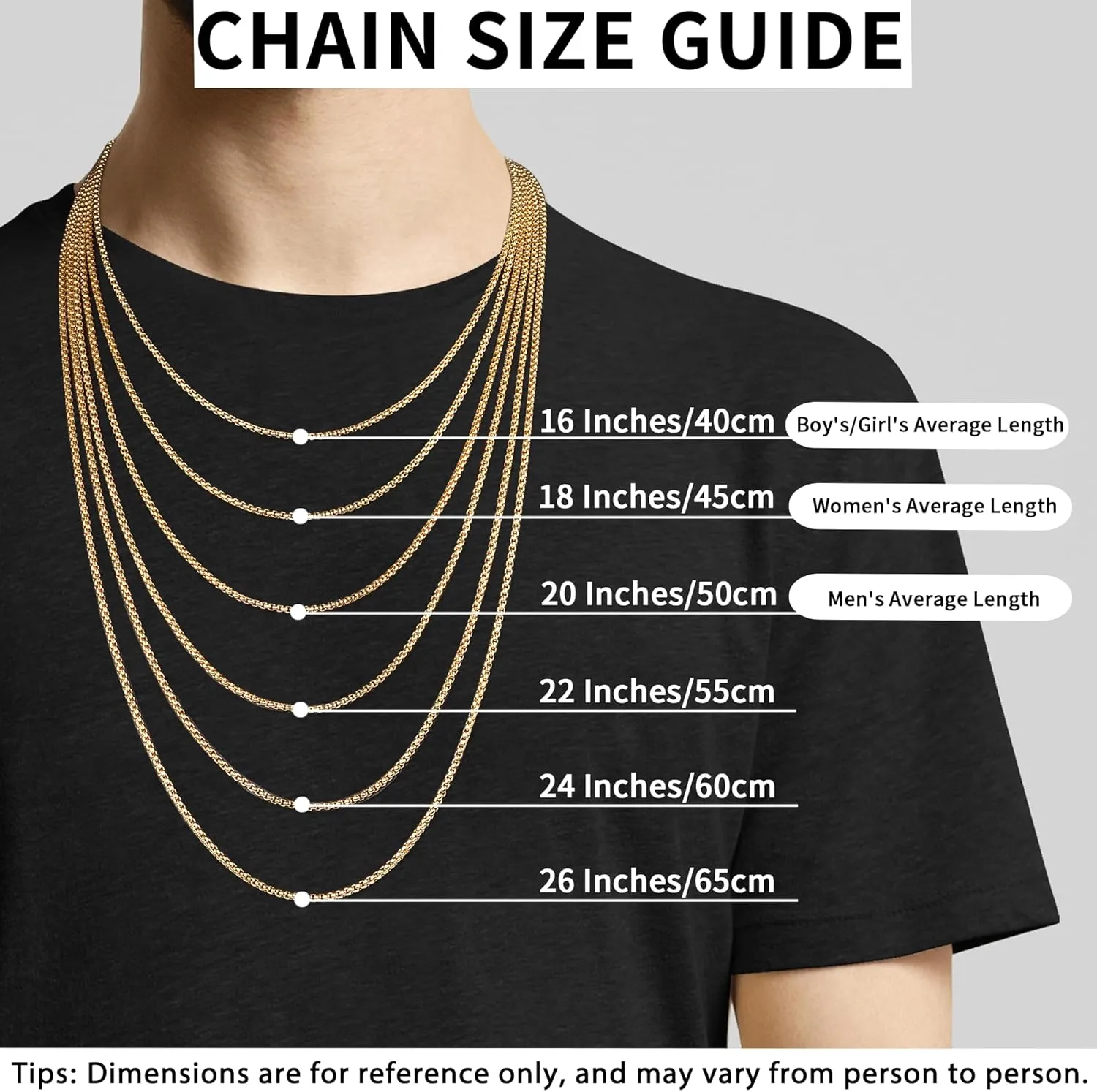 18K Real Gold Over 925 Sterling Silver Chain Necklace for Women, 1.5mm/2mm Silver/Gold Box Chain, Thin & Dainty & Shiny Women's Chain Necklace 16-26 Inch