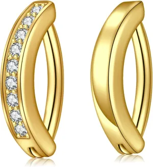 2pcs 14g Belly Button Ring Gold Dainty Body Piercing Small Jewelry For Women Cute Clicker Navel Ring Stainless Steel Hypoallergenic Simple Rings