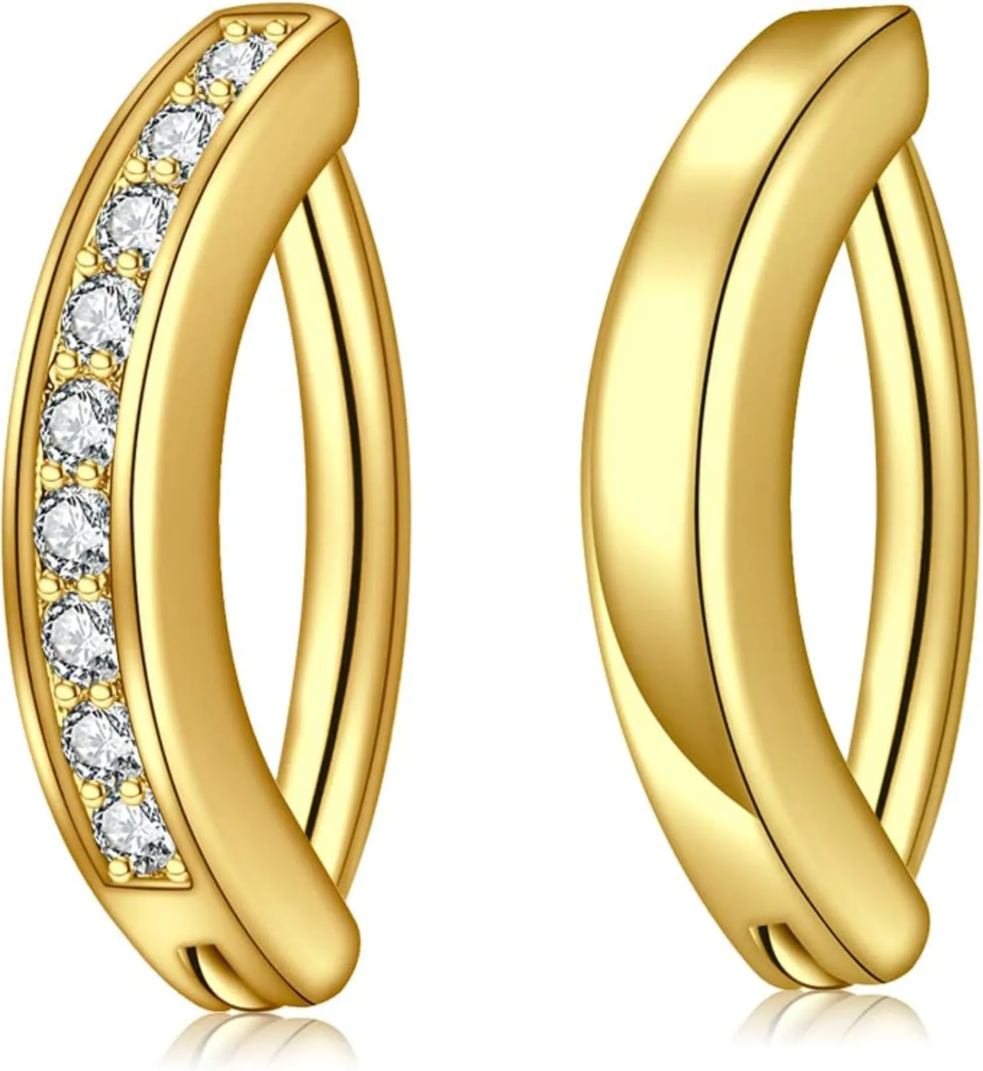 2pcs 14g Belly Button Ring Gold Dainty Body Piercing Small Jewelry For Women Cute Clicker Navel Ring Stainless Steel Hypoallergenic Simple Rings
