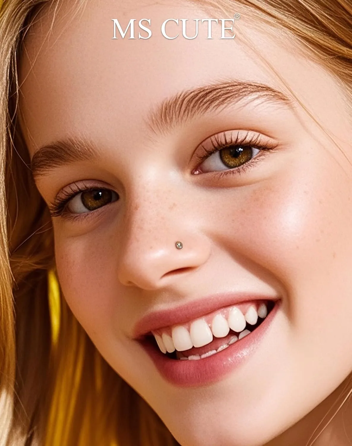 2Pcs 20G/18G/16G Threadless Nose Stud Flat Back Earrings 316L Surgical Steel CZ Daity Nose Helix Cartilage Tragus Conch Labret Medusa Monroe Piercing Jewelry for Women Men