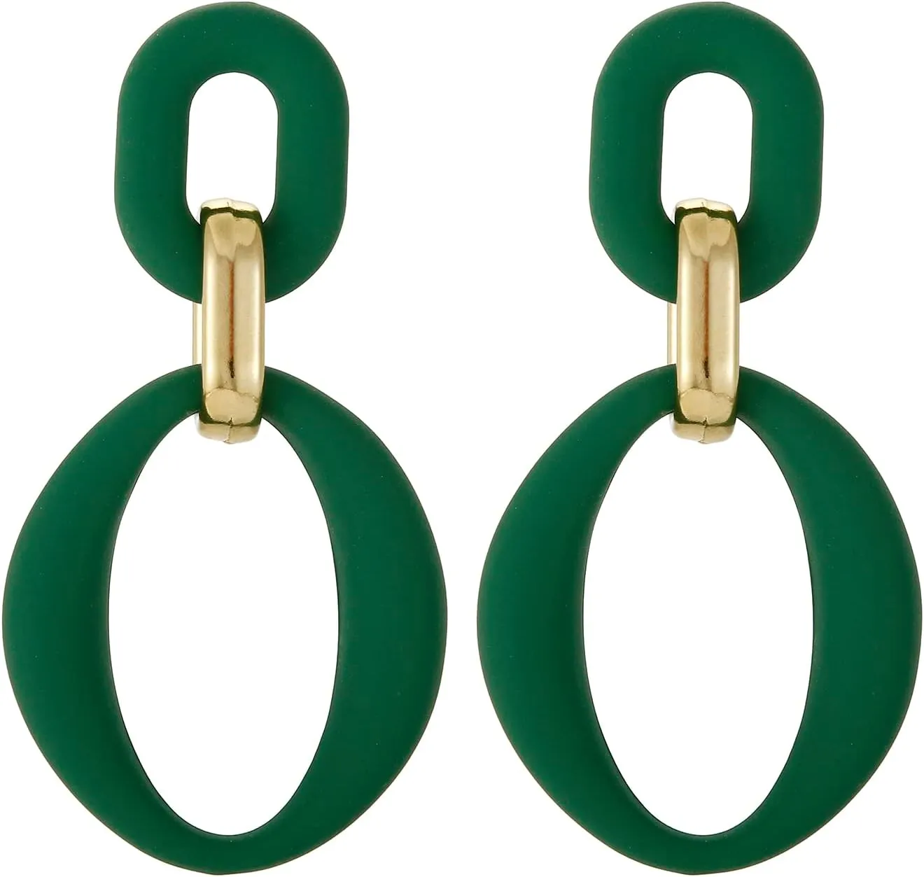 Acrylic Rectangle Earrings, Fashion Acrylic Square/Oval/Hoop Statement Drop Earrings for Women