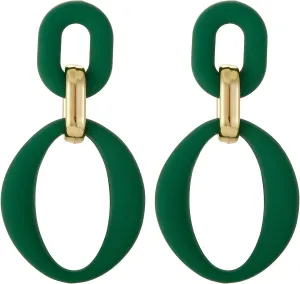 Acrylic Rectangle Earrings, Fashion Acrylic Square/Oval/Hoop Statement Drop Earrings for Women