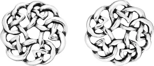 AeraVida Continuity Celtic Knot Donut .925 Sterling Silver Stud Earrings | Delicate Sterling Silver Stud Earring for women | Celtic Knot Stud Earrings