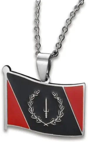 African American Flag Pendant Necklaces for Women Men - Black American Heritage Flag Necklace - African America Jewelrys