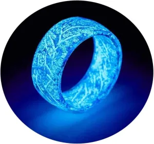 Angyape Venus Orb Ring for Men, Luminous Glow Rings Glowing in the Dark Rings Cute Simple Glow Resin Rings Aesthetic for Women Jewelry Gifts