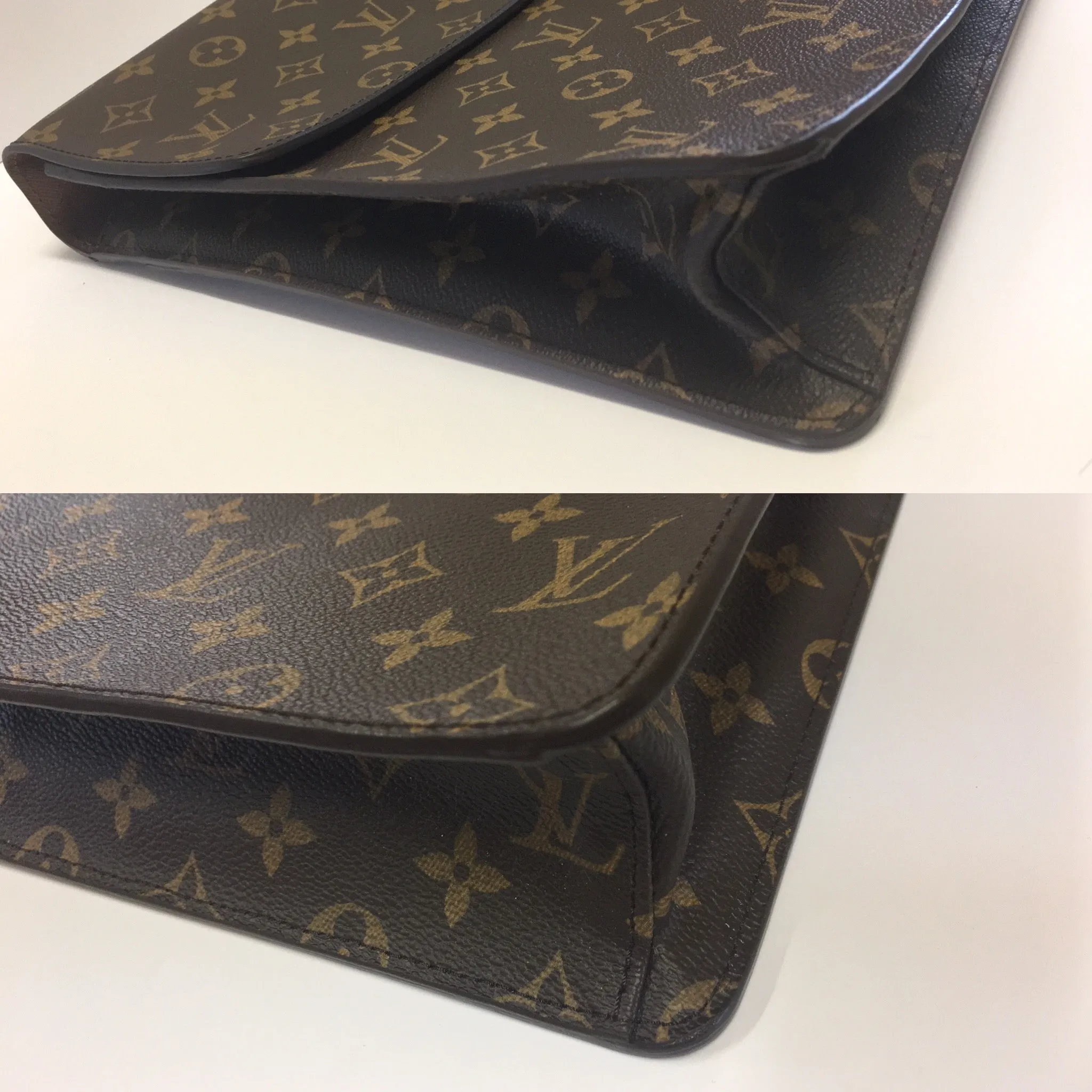 AUTHENTIC LOUIS VUITTON LAGUITO MONOGRAM BRIEFCASE PORTE DOCUMENTS M53026