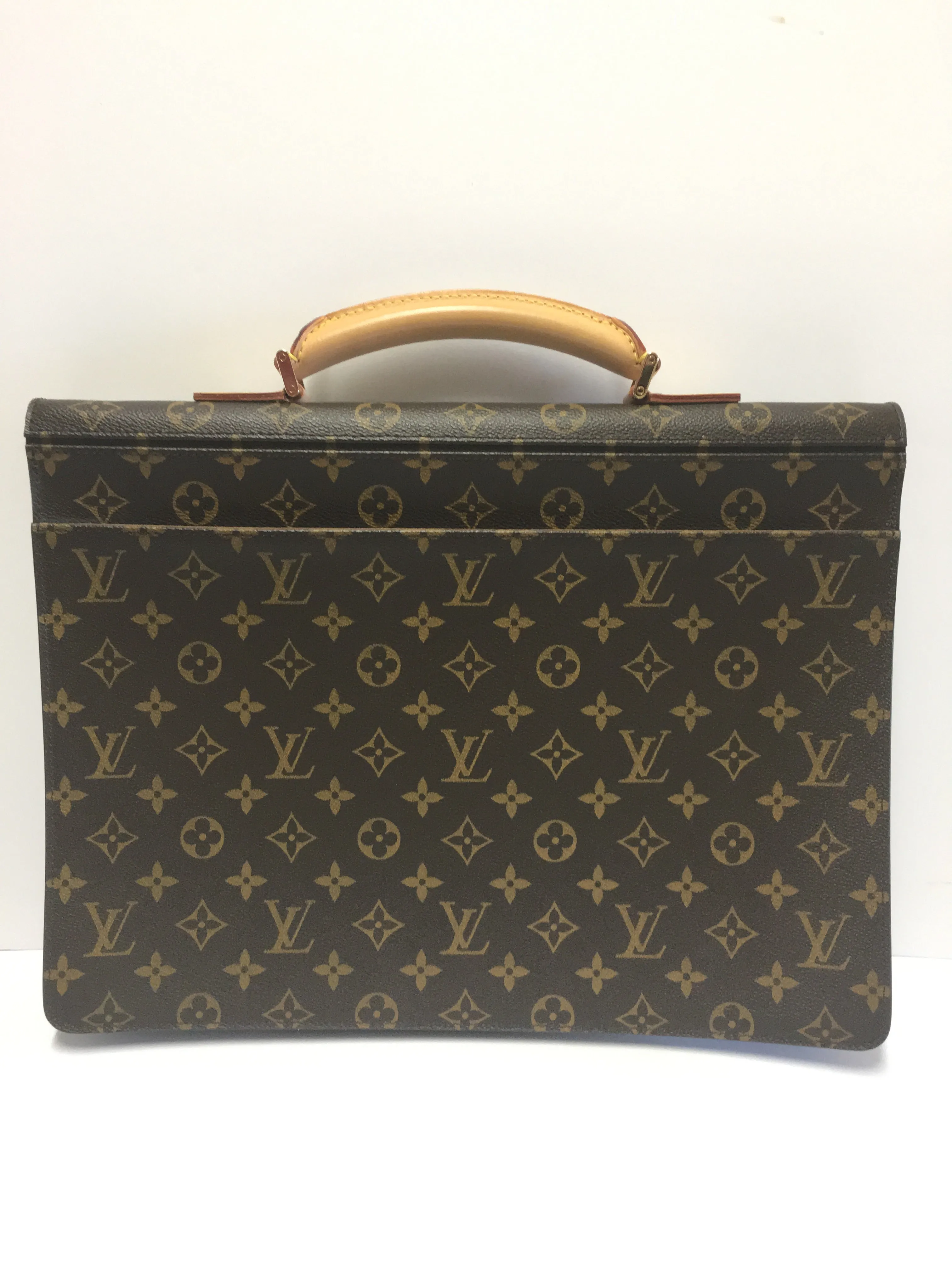 AUTHENTIC LOUIS VUITTON LAGUITO MONOGRAM BRIEFCASE PORTE DOCUMENTS M53026
