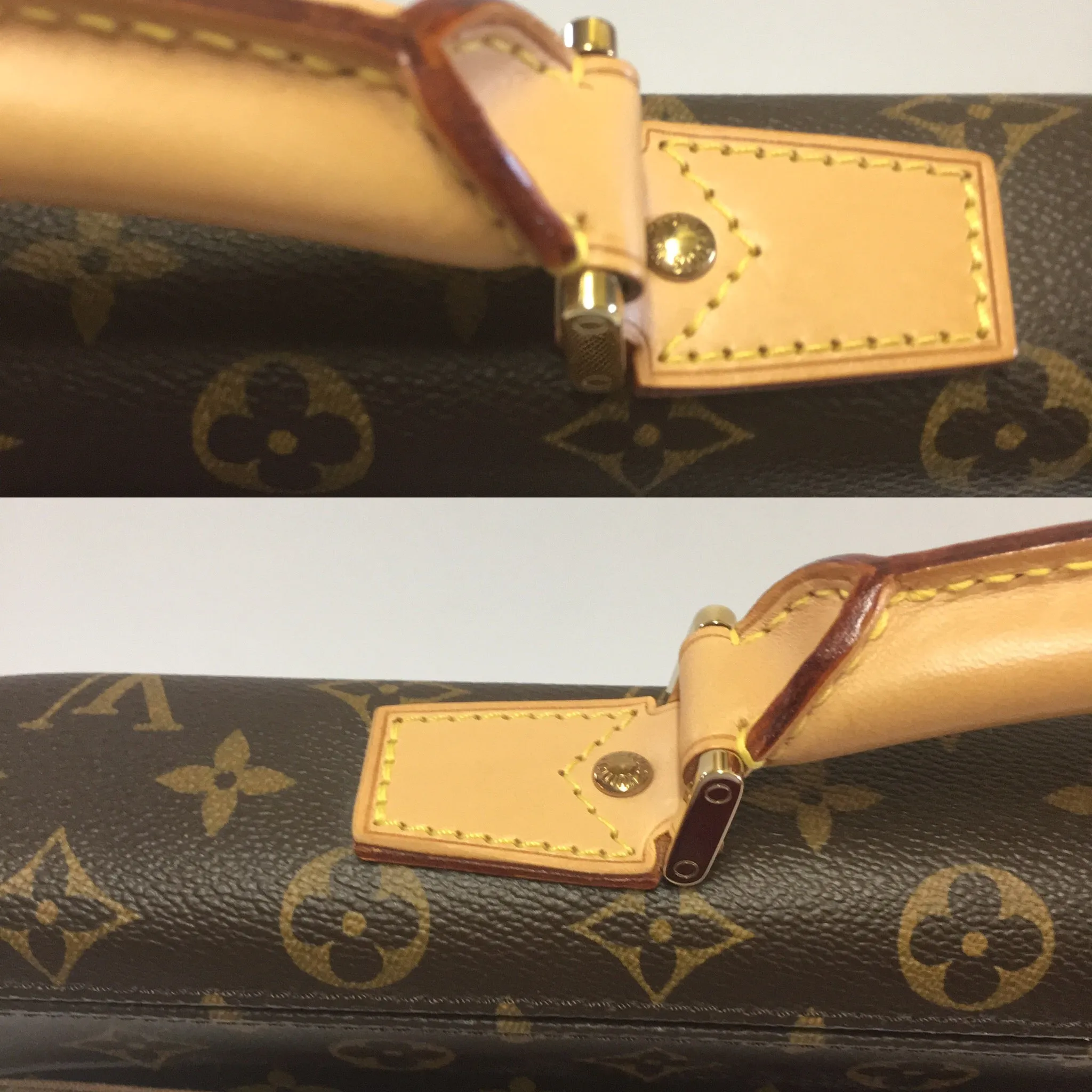 AUTHENTIC LOUIS VUITTON LAGUITO MONOGRAM BRIEFCASE PORTE DOCUMENTS M53026