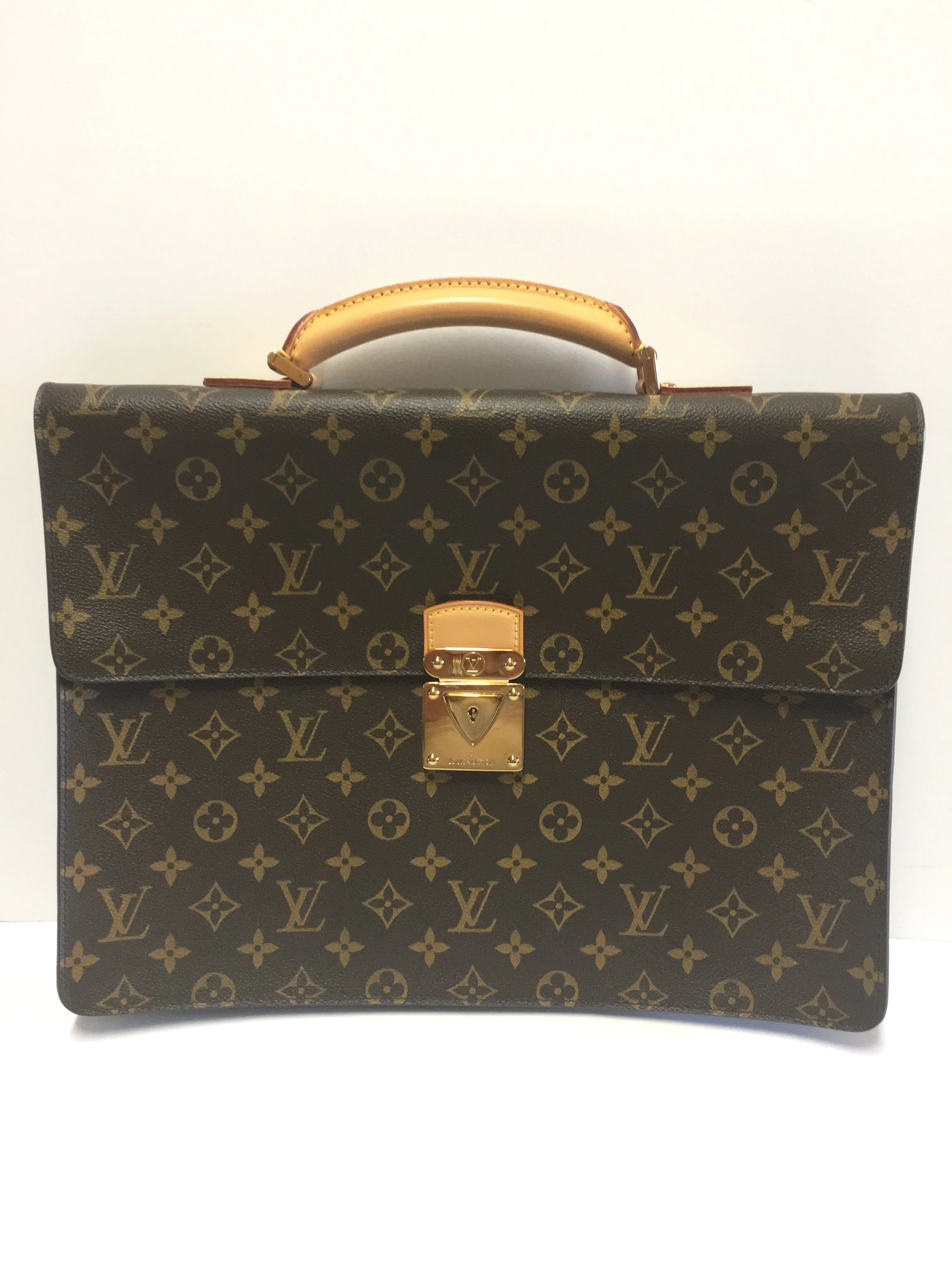 AUTHENTIC LOUIS VUITTON LAGUITO MONOGRAM BRIEFCASE PORTE DOCUMENTS M53026