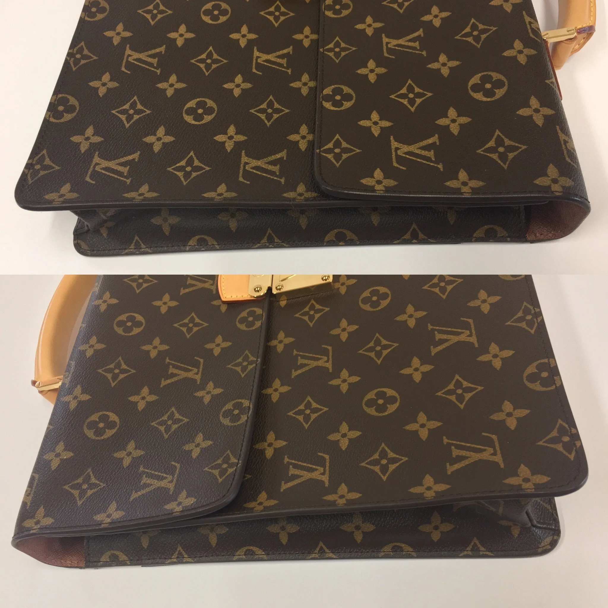 AUTHENTIC LOUIS VUITTON LAGUITO MONOGRAM BRIEFCASE PORTE DOCUMENTS M53026