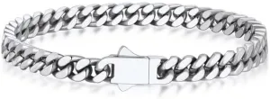 Bandmax Mens Stainless Steel Chain Necklaces 5/7/9/12 MM Chunky Miami Cuban Link Chain Necklace Bracelet Silver/Gold/Black Chains for Men 18"-30"