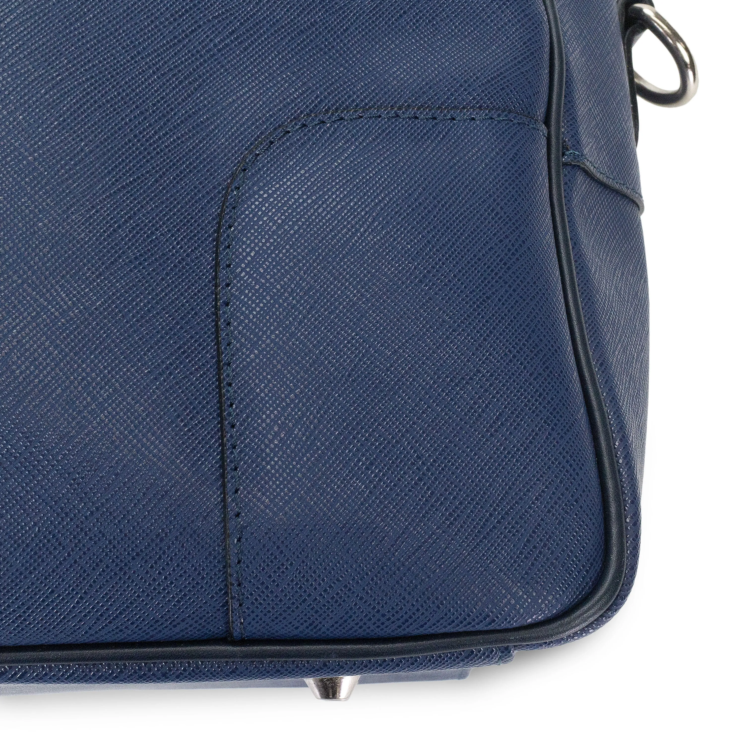 BARRETT SAFFIANO LEATHER BLUE BRIEFCASE