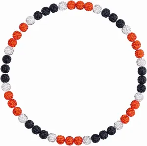 Baseball Beaded Necklace for Men, Bling Ice 16in/18in/20in Shiny Collection Baseball Chain, Glitter Rhinestone Sparky Inspired Discoball Drip Baseball Necklaces Gifts for Player Team Lovers
