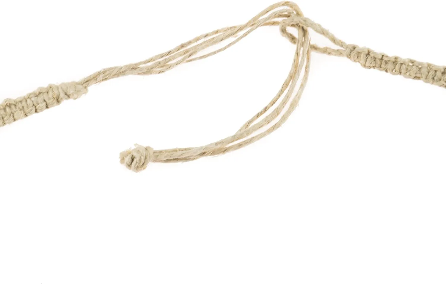 BlueRica Cat's Eye Beads on Hemp Choker Necklace