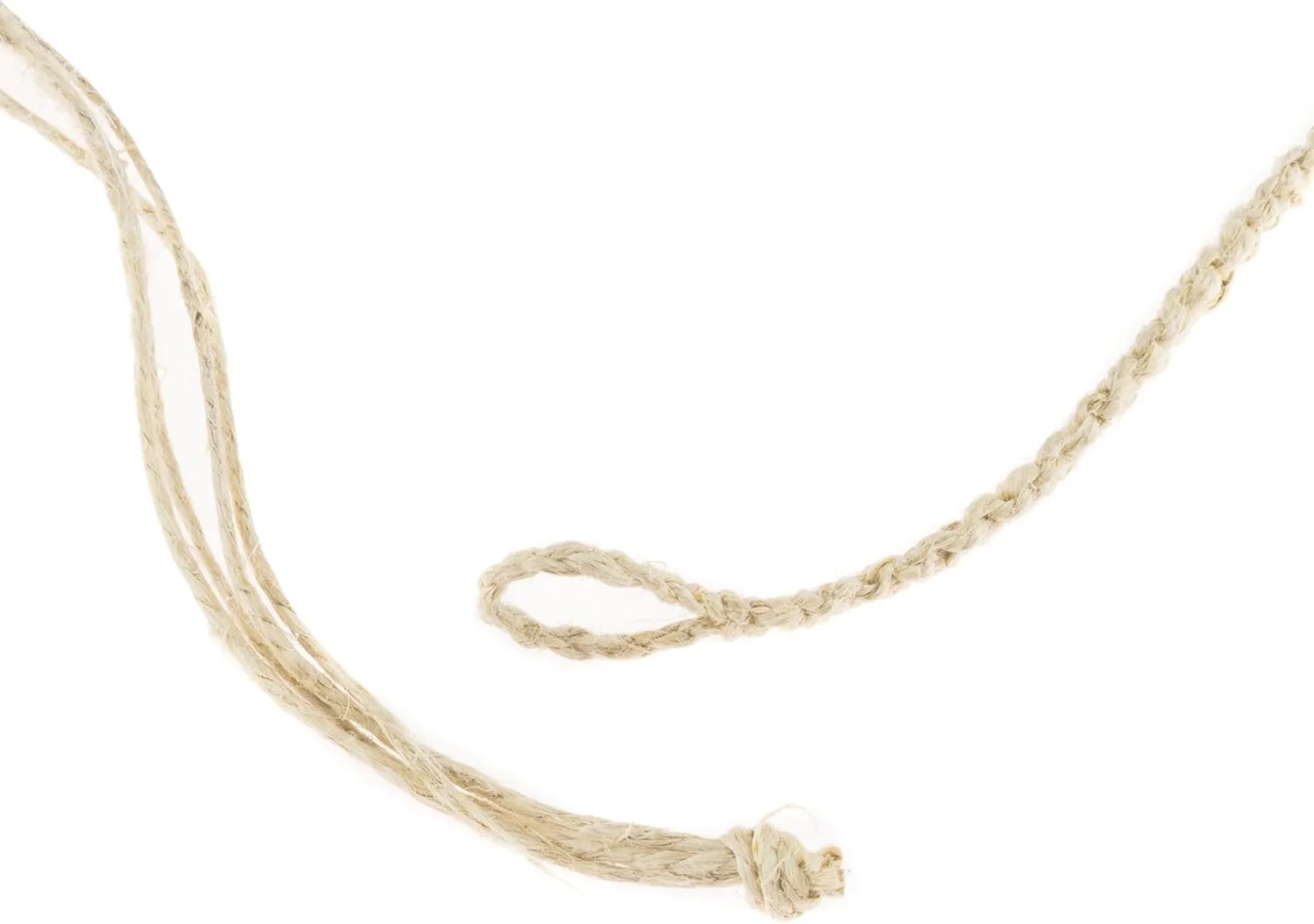 BlueRica Cat's Eye Beads on Hemp Choker Necklace