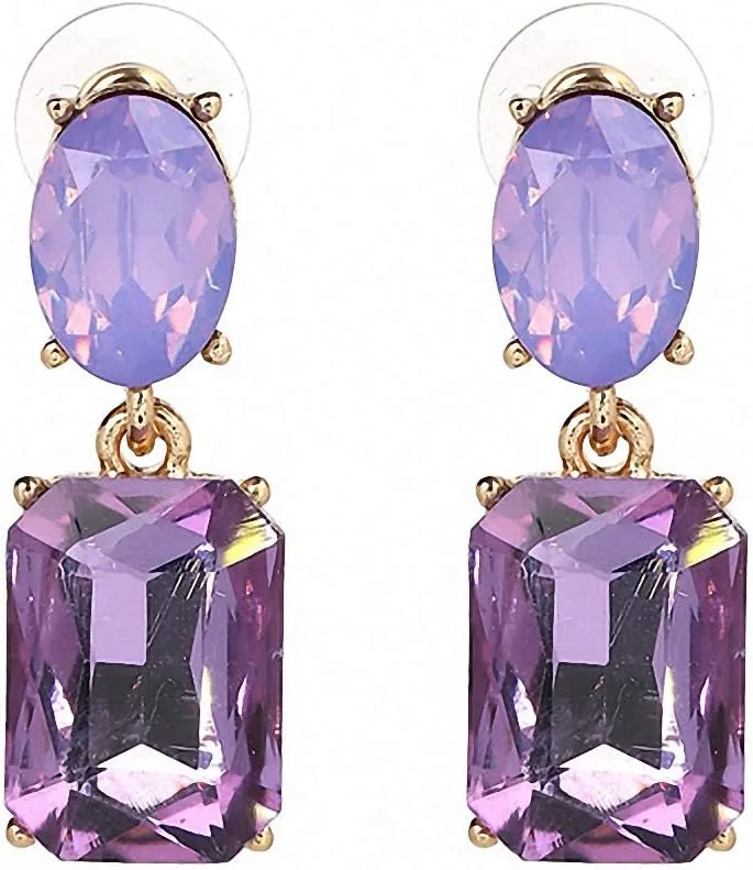 Bohemian Stud Earrings Women Wedding Jewelry Boho Statement Rhinestone Earrings Light Green