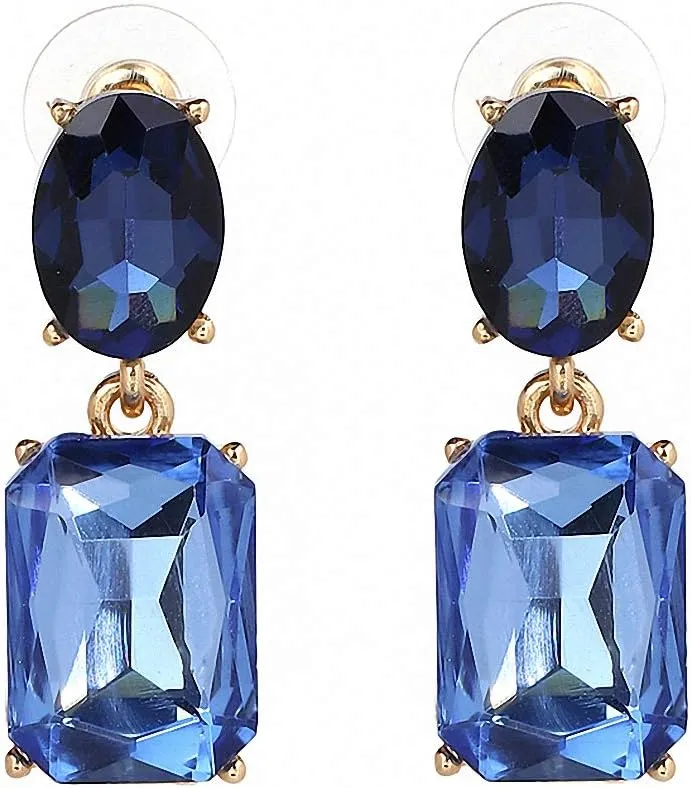 Bohemian Stud Earrings Women Wedding Jewelry Boho Statement Rhinestone Earrings Light Green