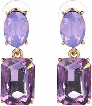 Bohemian Stud Earrings Women Wedding Jewelry Boho Statement Rhinestone Earrings Light Green