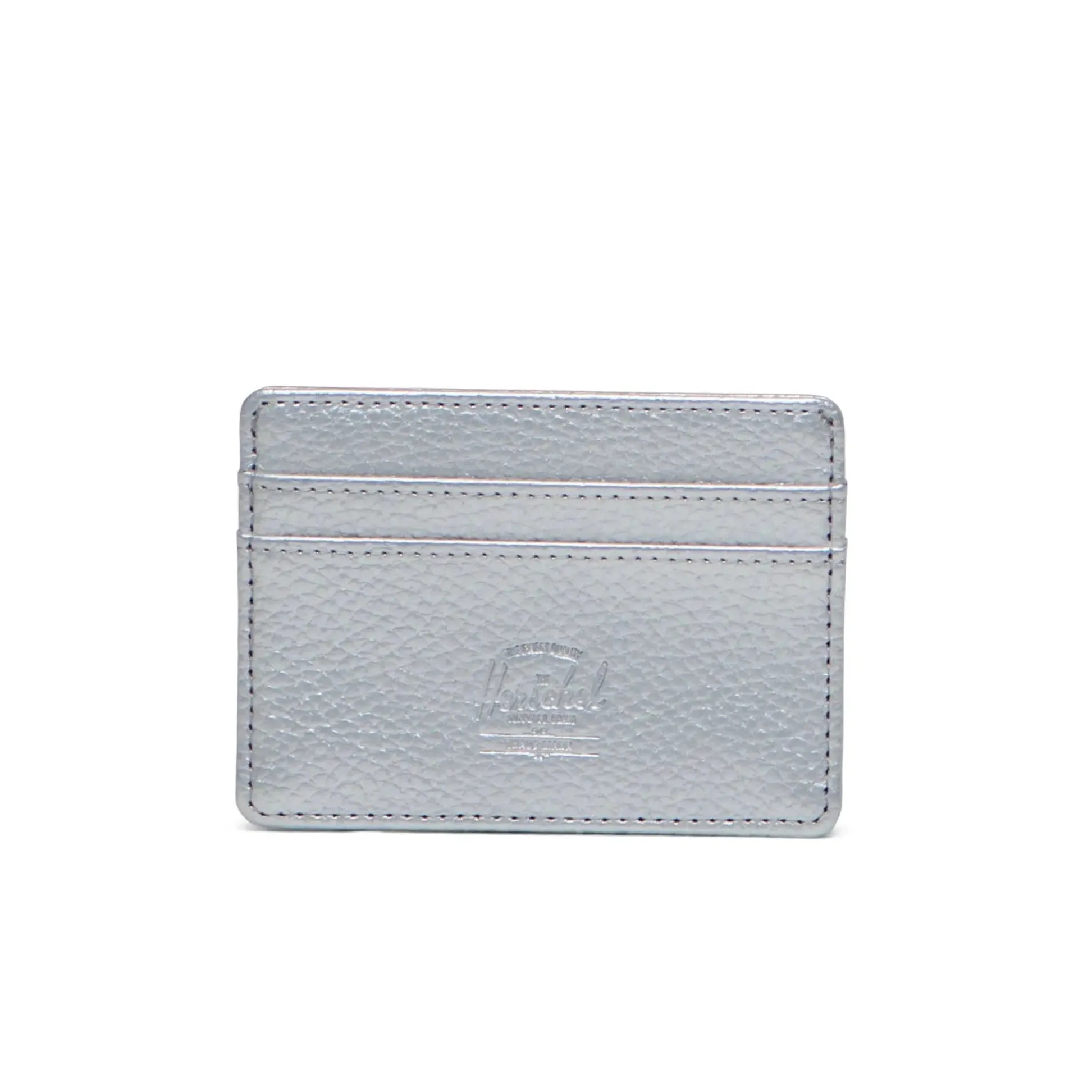 Charlie Cardholder Wallet (Silver Vegan Leather)