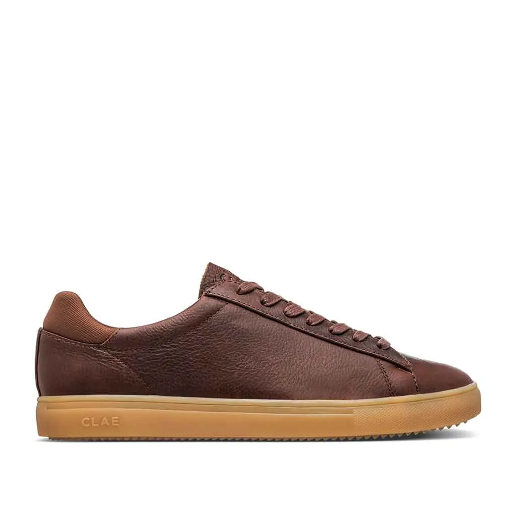 Clae Bradley Sneaker for Men - Cocoa Leather Light Gum