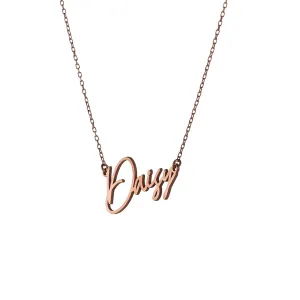 Custom Made Personalized Name Necklace, 14k Solid Gold Pendant, Unique Personalized Jewelry Gift for Loved Ones