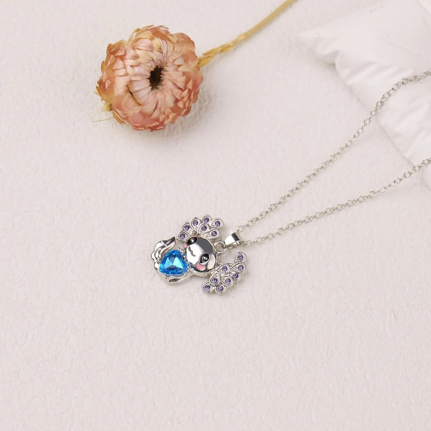 Cute Axolotl Necklace Animal Pendant Necklaces Axolotl Gifts for Axolotl Lovers Graduation Birthday Gift