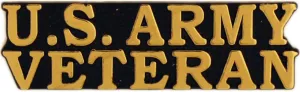EE, Inc. US Army Bold Faced Veteran Pin Military Collectibles for Men Women, Small