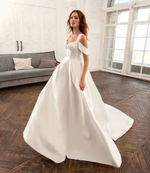 Empire A-line gown designed