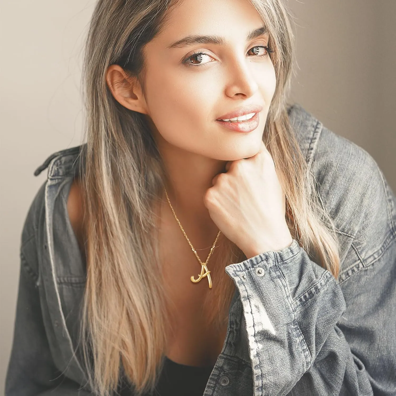 EUDORA Sterling Silver Initial Necklaces for Women, Classic 26 Letter Neckless Gifts for Girls, Sister, Mother Daughter, 18 inch Chain