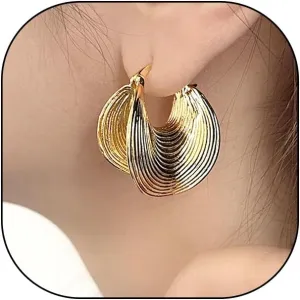 Fashion 14k Gold Statement Dangle Earrings for Women Retro Geometric Drop Hoop Earrings Dainty Lightweight Earrings Jewelry Gifts