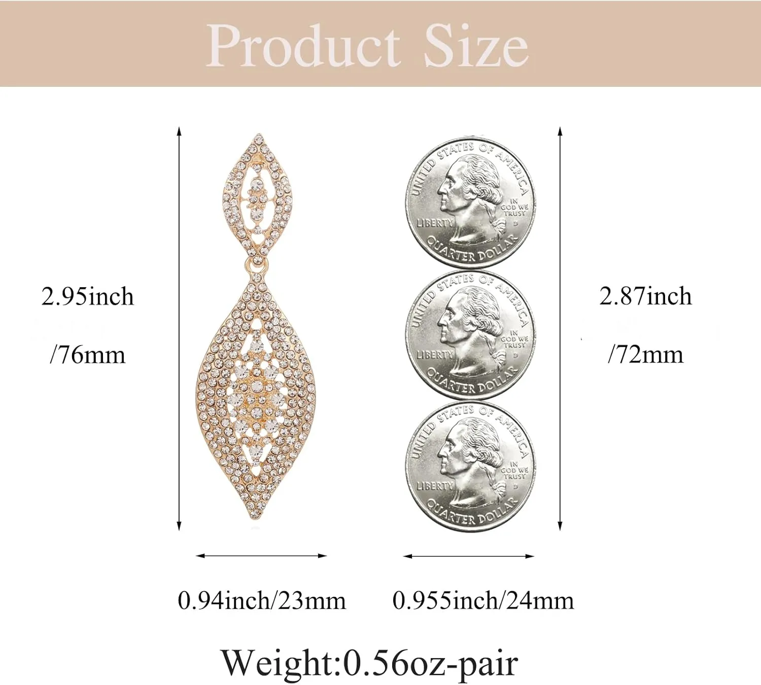 Fashion Rhinestone Crystal Wedding Earrings for Women Bridal Bridesmaid Long Leaf Chandelier Teardrop Dangle Earrings Jewelry