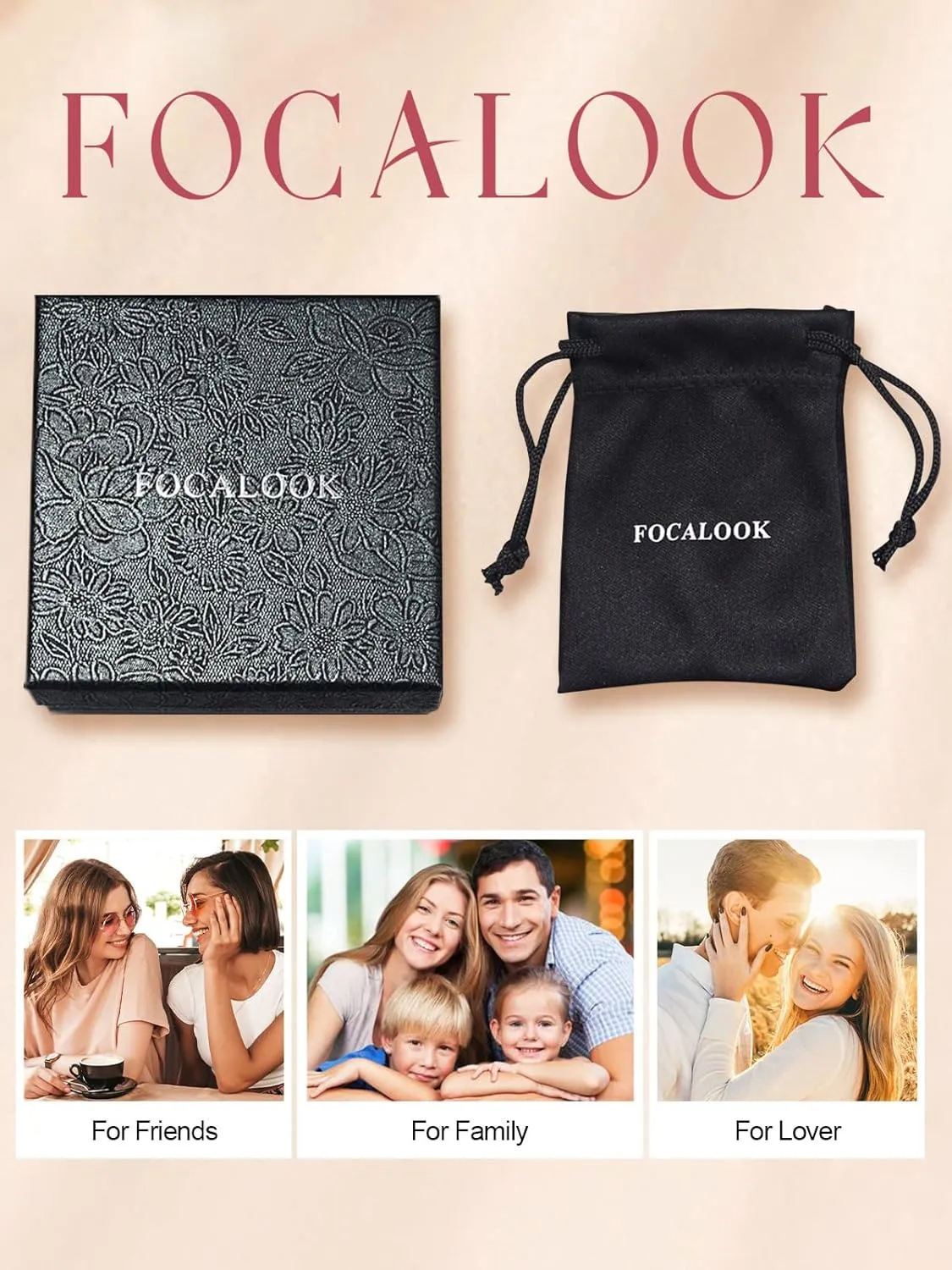 FOCALOOK Initial Necklaces for Women Yellow Gold/Platinum Plated Hexagon Letter Pendant Necklace 18 Inch
