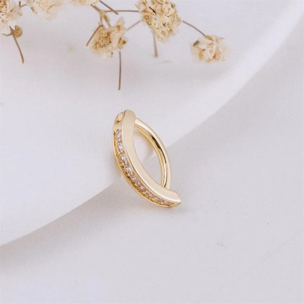 Fuqimanman2020 14G Clicker Belly Button Rings 316L Stainless Steel Belly Barbell Button Rings Clip on for Women Reverse Curved Navel Barbell Hypoallergenic Body Piercing Jewelry