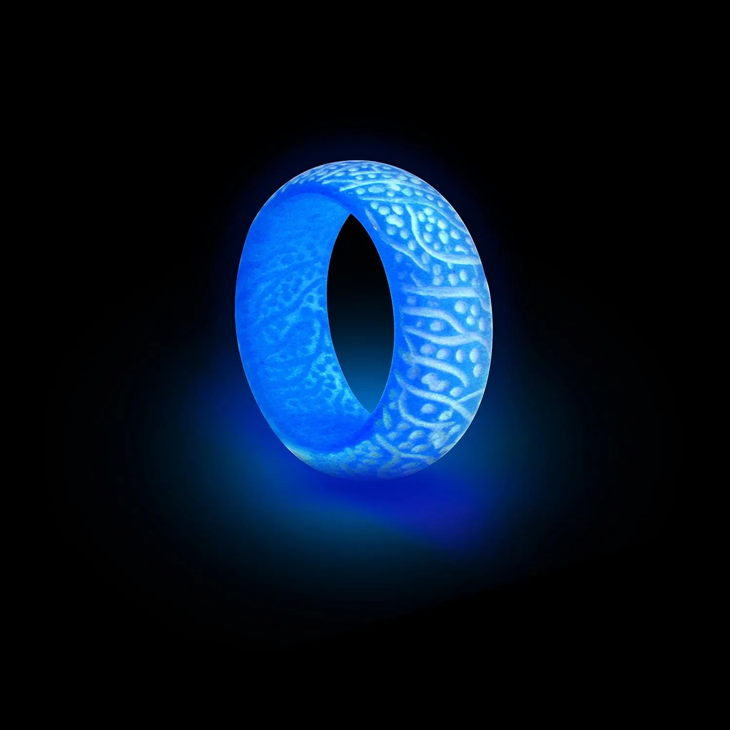 FUTIMELY Venus Orb Ring for Women Men Glowing in the Dark Rings Cute Simple Luminous Glow Plastic Resin Acrylic Rings Jewelry