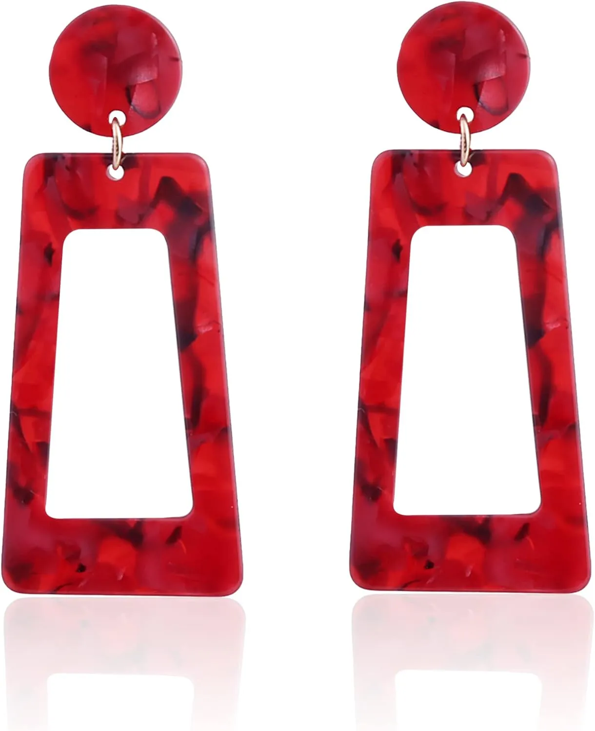 GBAHFY Acrylic Dangles Drop Earrings For Women Resin Lightweight Statement Stud Earrings