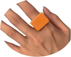 GIGB PBDK Multicolor Resin Chunky Rings for Women,Acrylic Resin Rings Exaggerated Knuckle Finger Rings Vintage Simple Charm Geometric Rings Jewelry Gifts for Teen Girls
