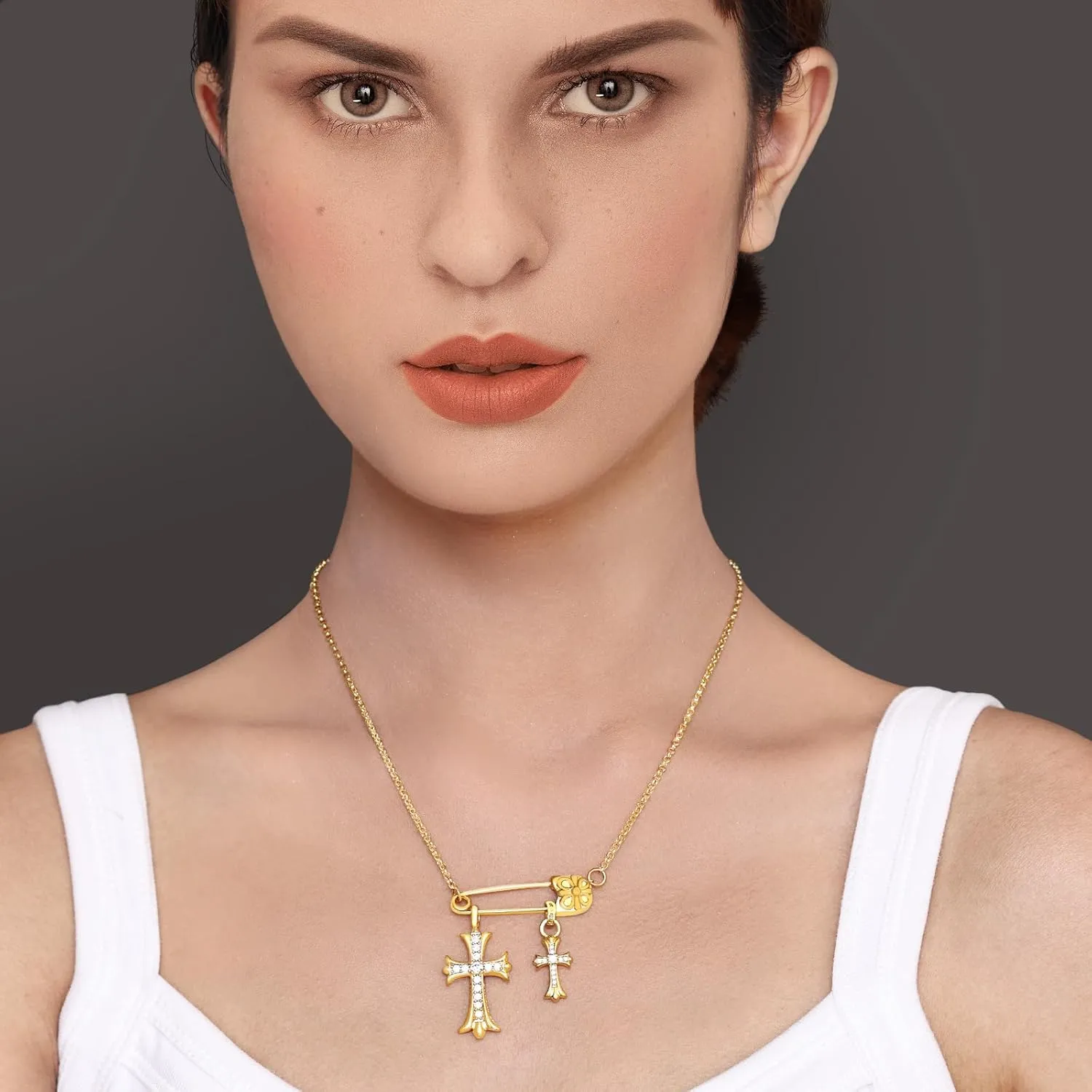 Gold Necklace Jewelry for Women Dainty Gold Necklace Layered Charm Necklaces for Women
