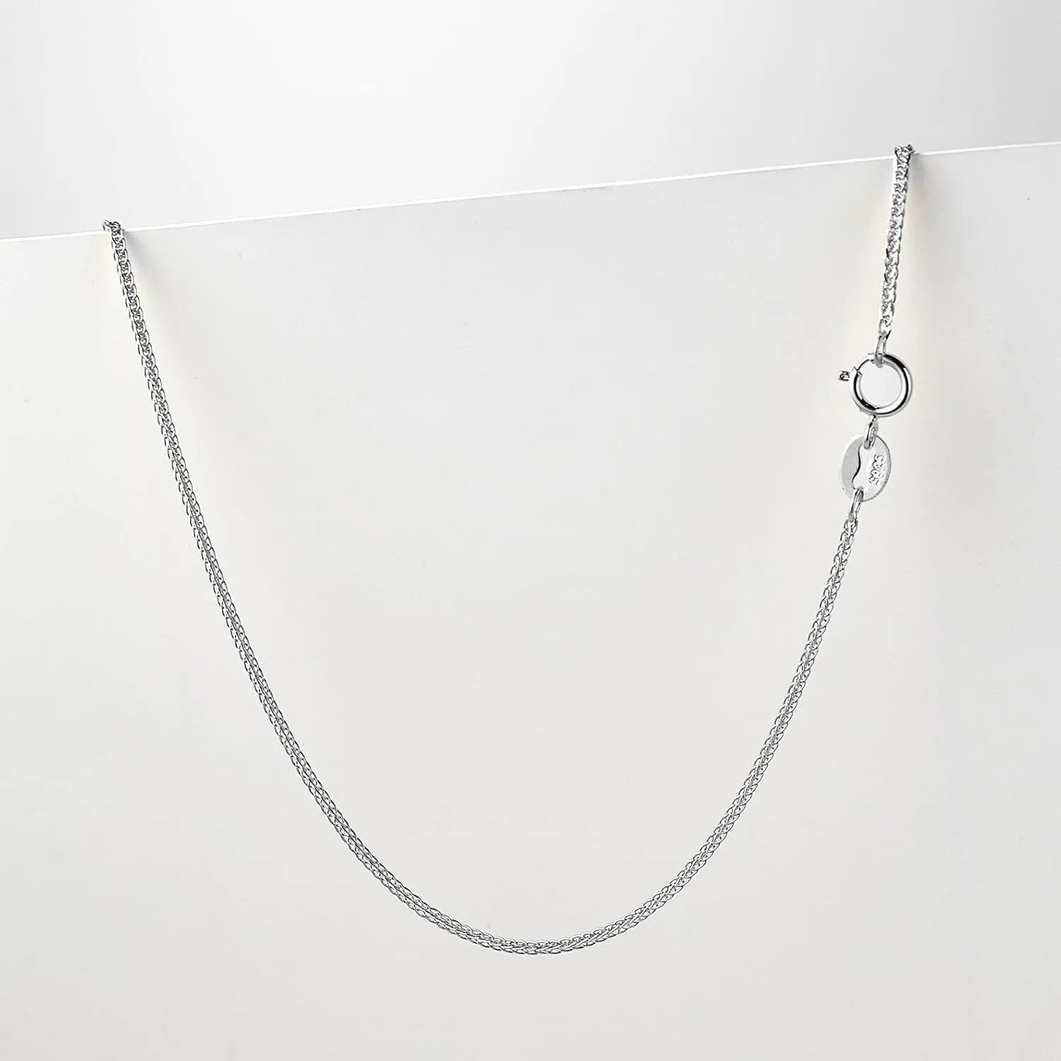 G.Rui&Niao 18K Gold Plated 925 Sterling Silver Chain Necklace for Women, 1.1mm Flat Cable Chain Necklaces - Shiny, Thin & Lightweight, 16-18, 20 inch