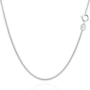 G.Rui&Niao 18K Gold Plated 925 Sterling Silver Chain Necklace for Women, 1.1mm Flat Cable Chain Necklaces - Shiny, Thin & Lightweight, 16-18, 20 inch