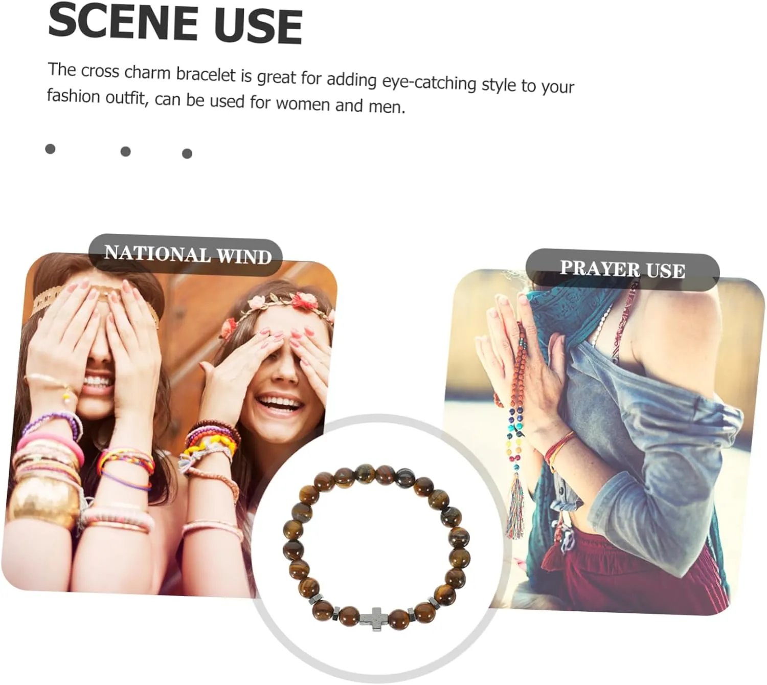 Guy Bracelets for Men Bracelets for Man Cross Beaded Bracelet Catholic Bracelet Rosary Bracelet for Men