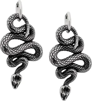 HAQUIL Snake Earrings, Gothic Snake Serpent Dangle Drop Earrings, Goth Jewelry Gift for Men and Women