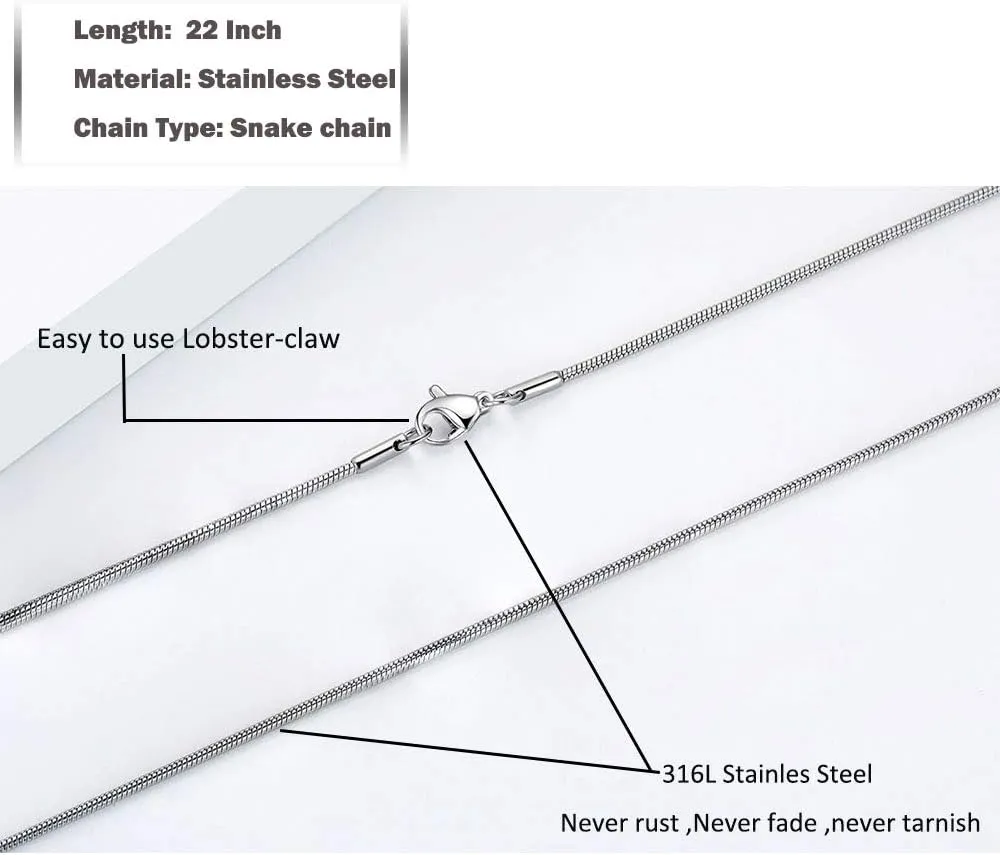 Heart Urn Necklace for Ashes Stainless Steel Cremation Jewelry for Ashes Keepsake Necklaces 