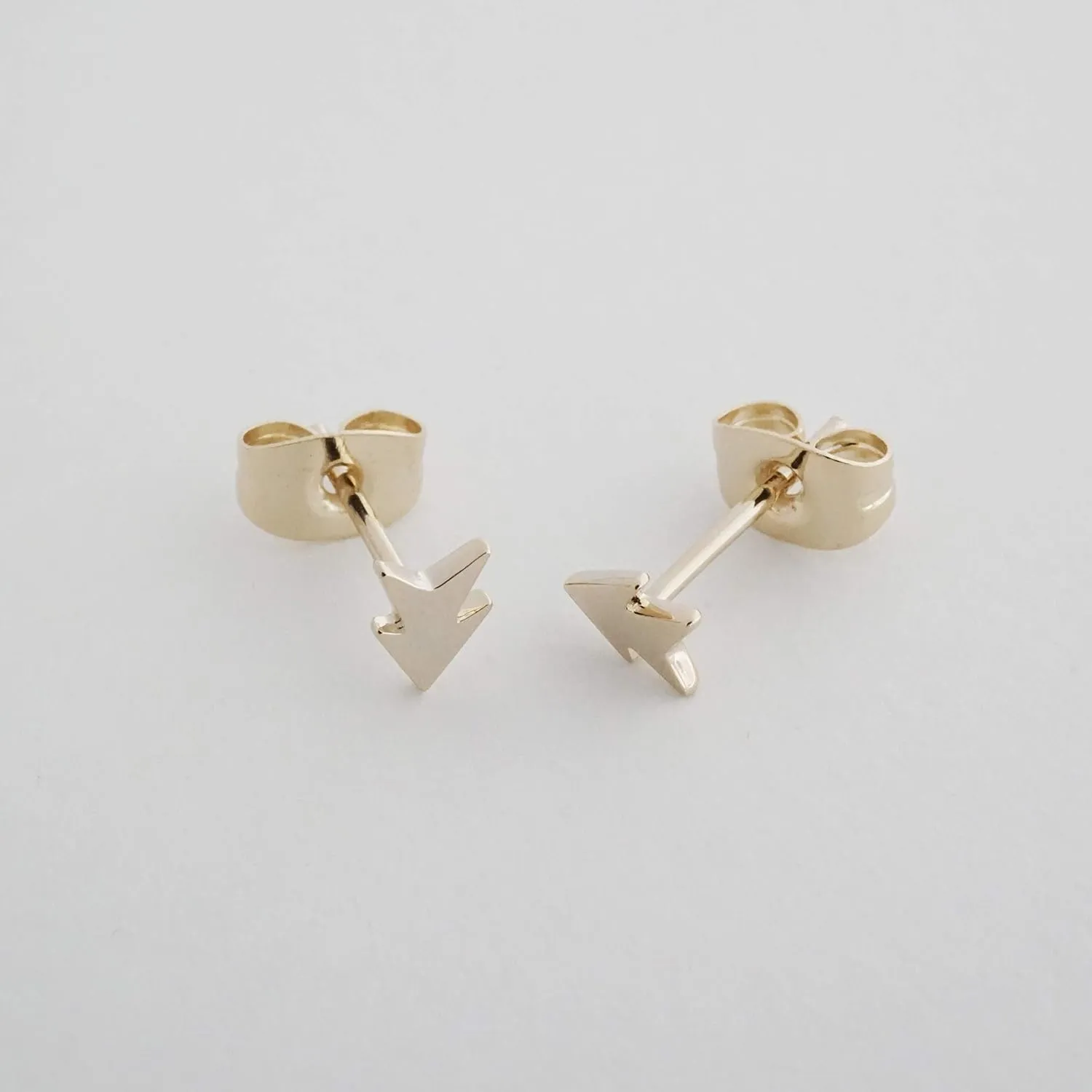 HONEYCAT Arrowhead Geo Star Stud Earrings in Gold, Rose Gold, or Silver | Minimalist, Delicate Jewelry