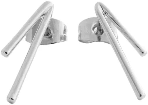 HONEYCAT Lucy Tiny Drop Bar Studs in Gold, Rose Gold, or Silver | Minimalist, Delicate Jewelry