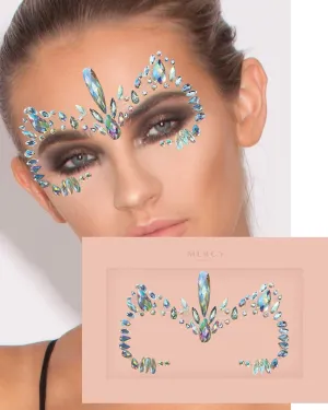 Ice Queen Face Jewel  All In One Face Jewels Costume Accessories